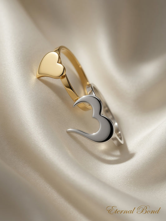 Women's Double Heart Ring