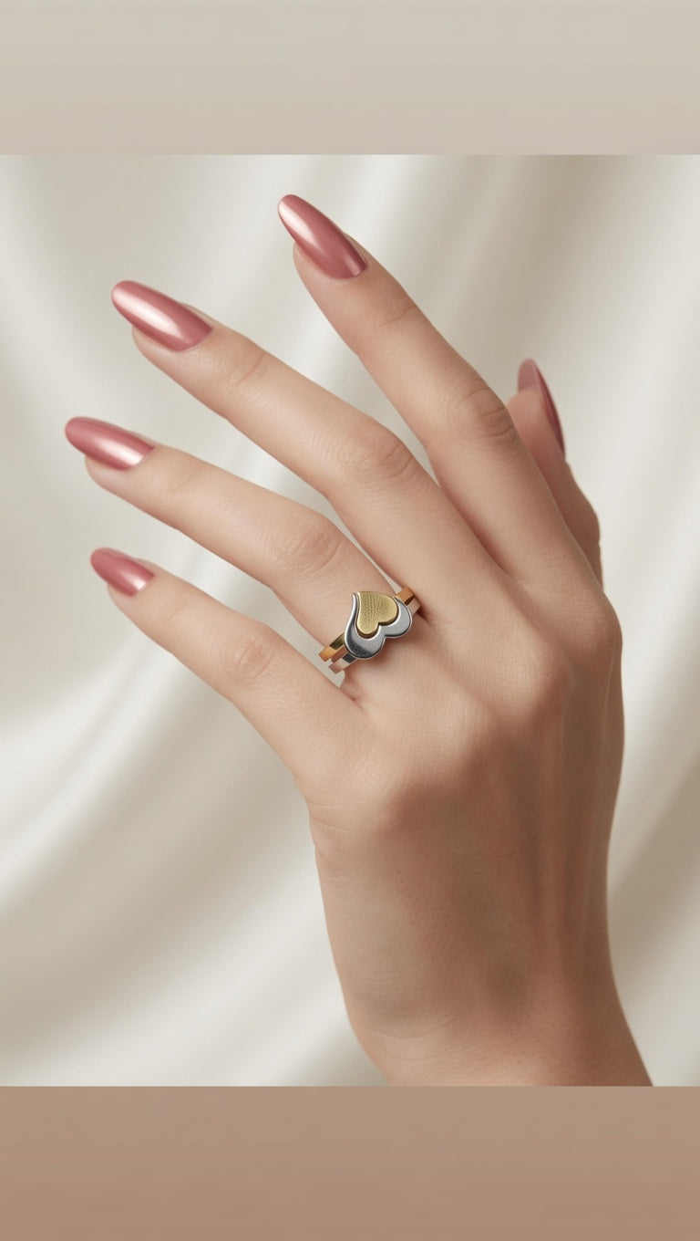 Women's Double Heart Ring