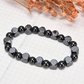 Men's Hematite And Obsidian Beaded Bracelet,