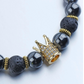Men Rhinestone Crown Bracelet