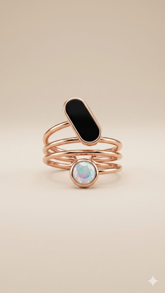 Black Stone Ring