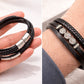 Men's Braided Natural Obsidian Bracelet