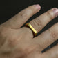 Minimal Golden Italian Ring For Men/Women