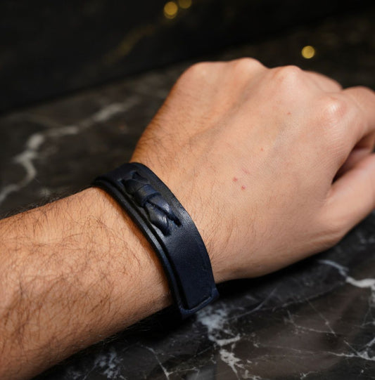 Black Leather Bracelet