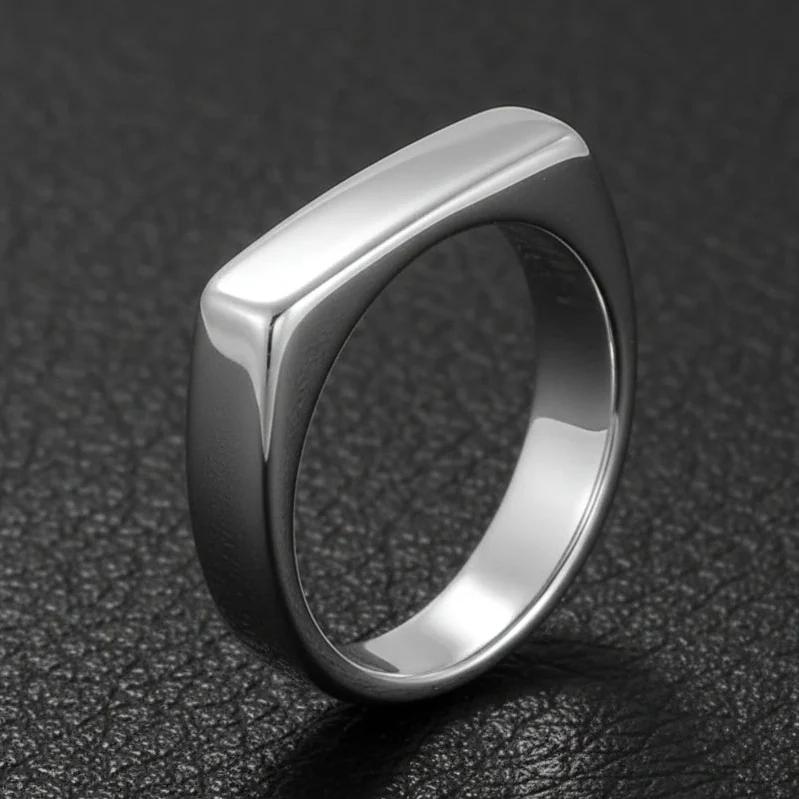 Minimal Golden Italian Ring For Men/Women