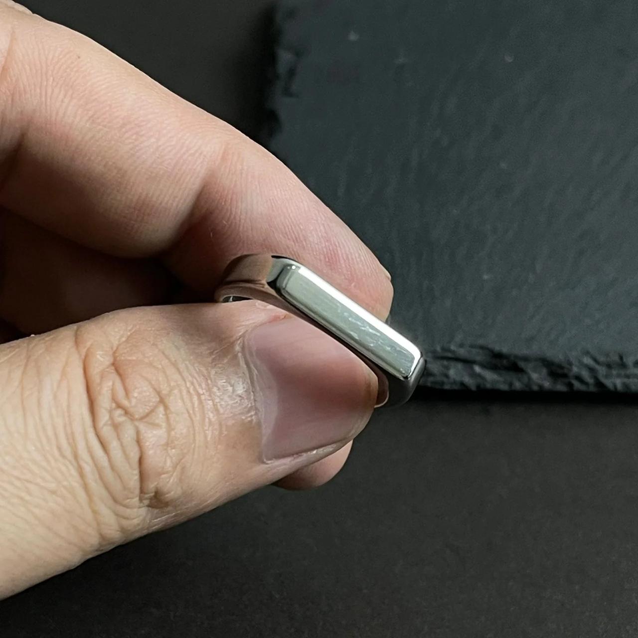 Minimal Golden Italian Ring For Men/Women